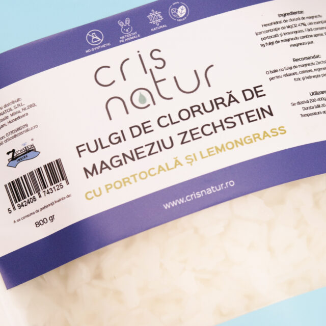 Pachet - Fulgi de Clorura de Magneziu de la Marea Zechstein cu Portocala si Lemongrass - imagine 2