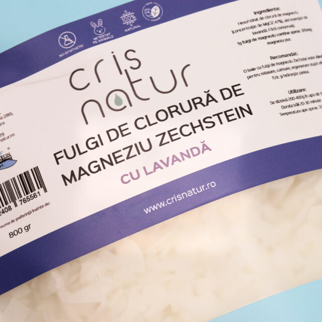 Fulgi de Magneziu pentru Baie de la Marea Zechstein cu lavanda 800g - imagine 2