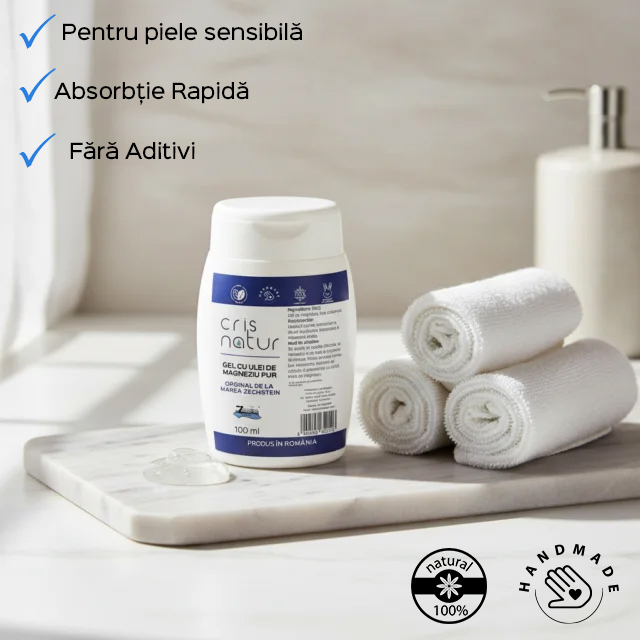 Gel cu Ulei de Magneziu PUR de la Marea Zechstein 100ml
