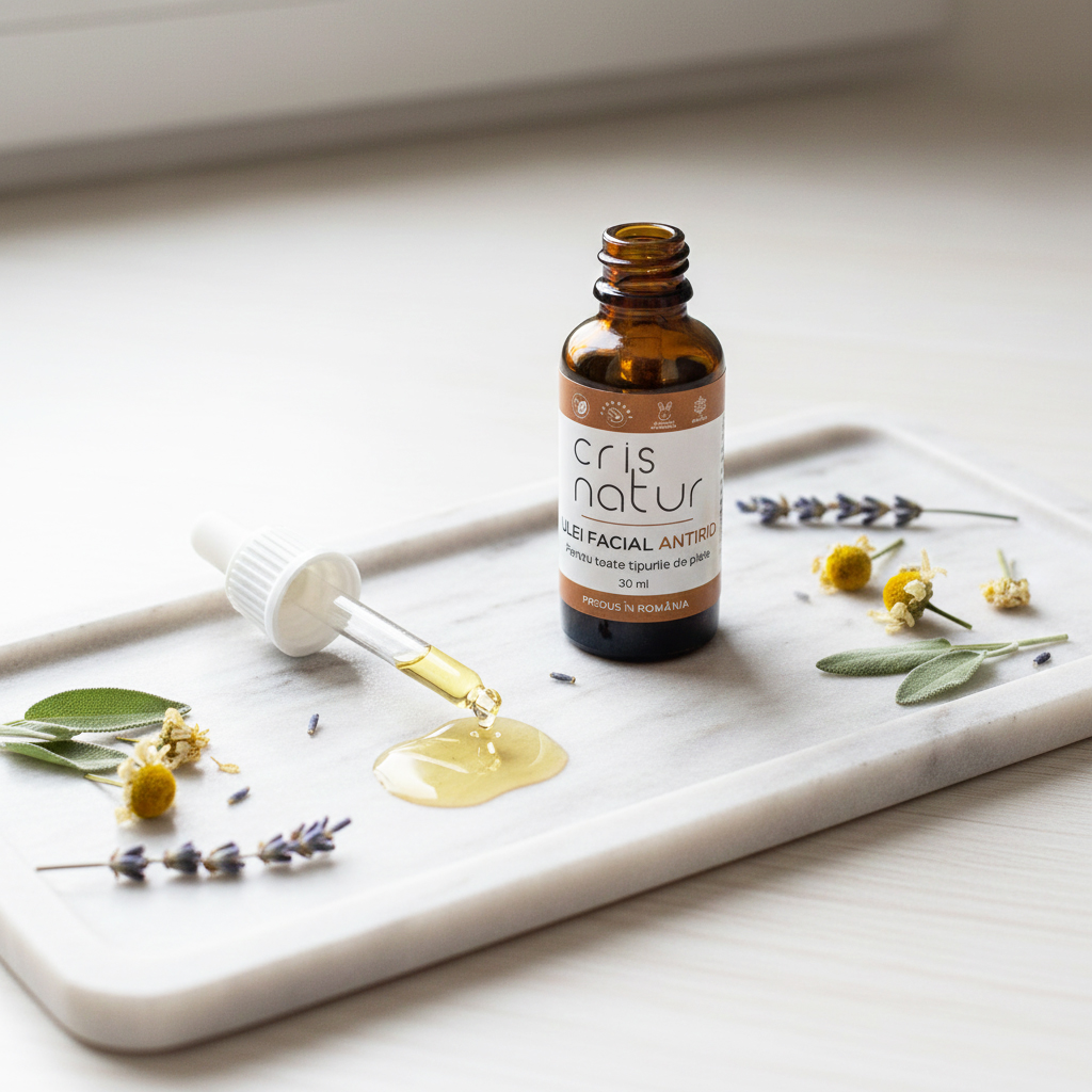 Ulei Antirid 100% natural, realizat manual in Romania 30ml - imagine 2