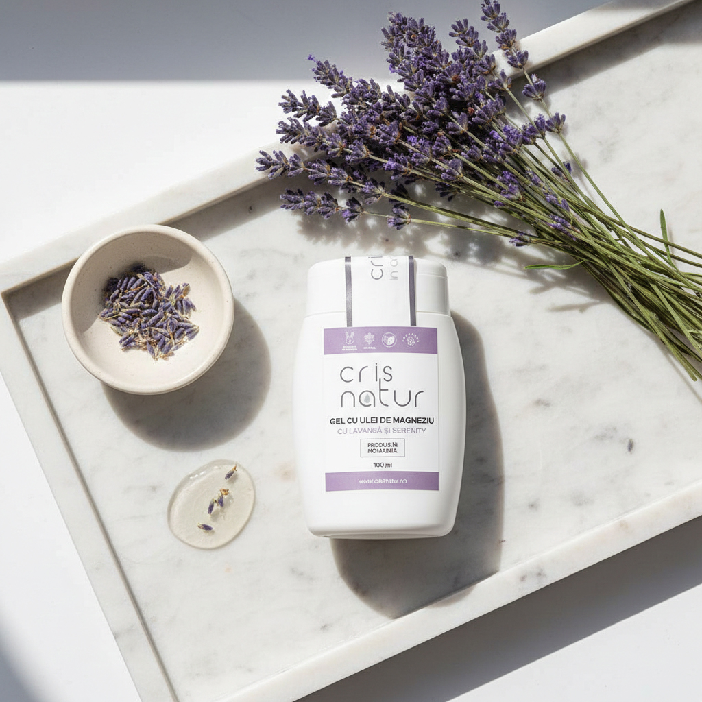 Gel cu ulei de Magneziu cu Lavanda si Serenity 100ml pentru somn - imagine 3