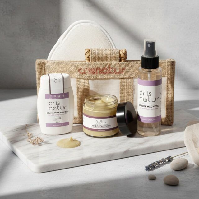 Pachet Gel si Ulei de Magneziu cu Lavanda si Serenity + Unt de corp natural 100%