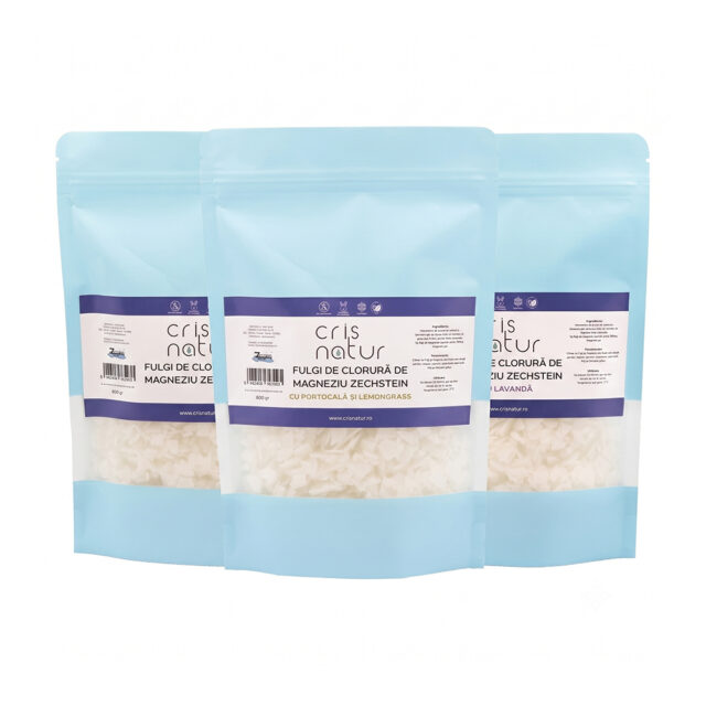 Pachet - Fulgi de baie cu magneziu de la Marea Zechstein 200g - 3 buc