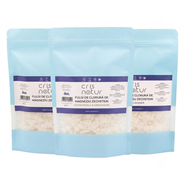 Pachet - Fulgi de baie cu magneziu de la Marea Zechstein 800g 3buc