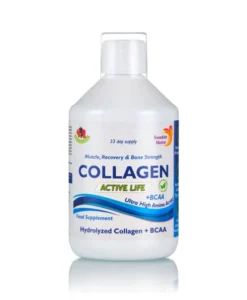 Colagen Lichid Hidrolizat Tip 1, 2 și 3 cu 5000 mg Active Life + Complexul BCAA + Vitamina C, B5, B6 + Acid Hialuronic