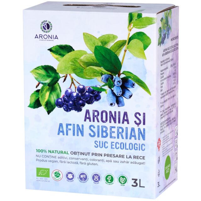 Suc de Aronia Afin Siberian 3L ECO (RO-ECO-029)
