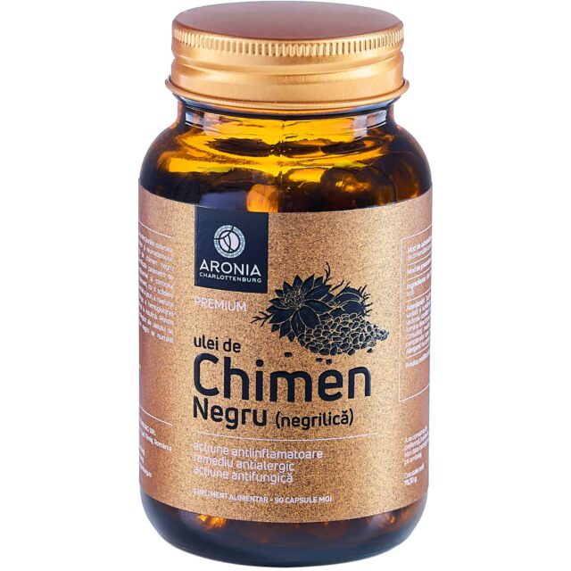 Ulei de Chimen Negru (Negrilica) Premium Vegan — 90 capsule