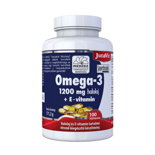 OMEGA 3 Ulei de peste 1200 mg Jutavit, 100 capsule
