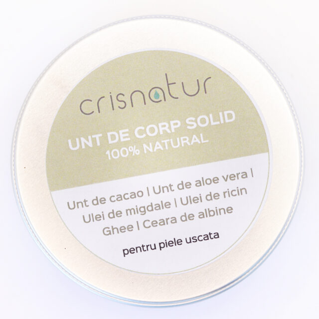 Unt de corp solid piele uscata - natural 100% - realizat manual, 60g - imagine 4