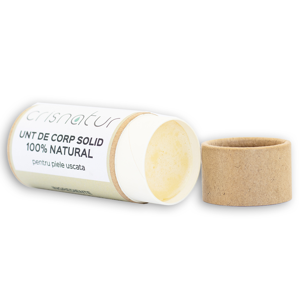 Unt de corp solid piele uscata - natural 100% - realizat manual, 60g - imagine 5