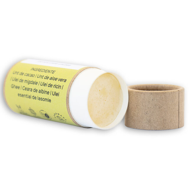 Unt de corp solid piele uscata cu ulei iasomie - natural 100% - realizat manual, 60g - imagine 3