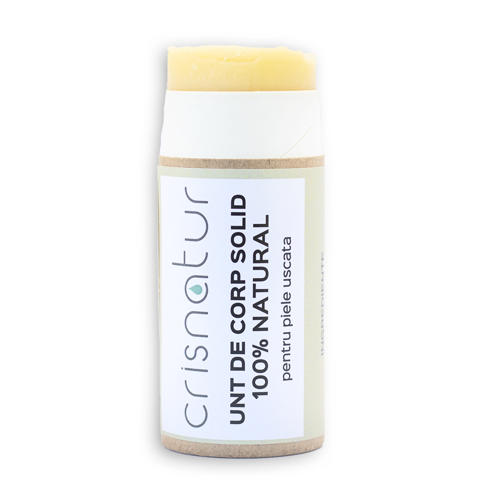 Unt de corp solid piele uscata - natural 100% - realizat manual, 60g - imagine 3