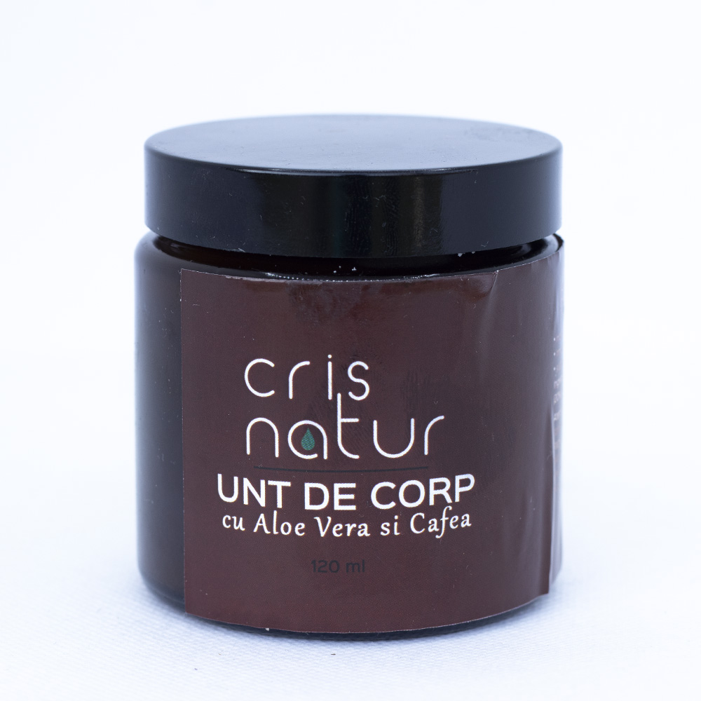 Unt de corp natural cu aloe vera si cafea - imagine 4