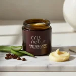 Unt de corp natural 100% cu aloe vera si cafea, realizat manual