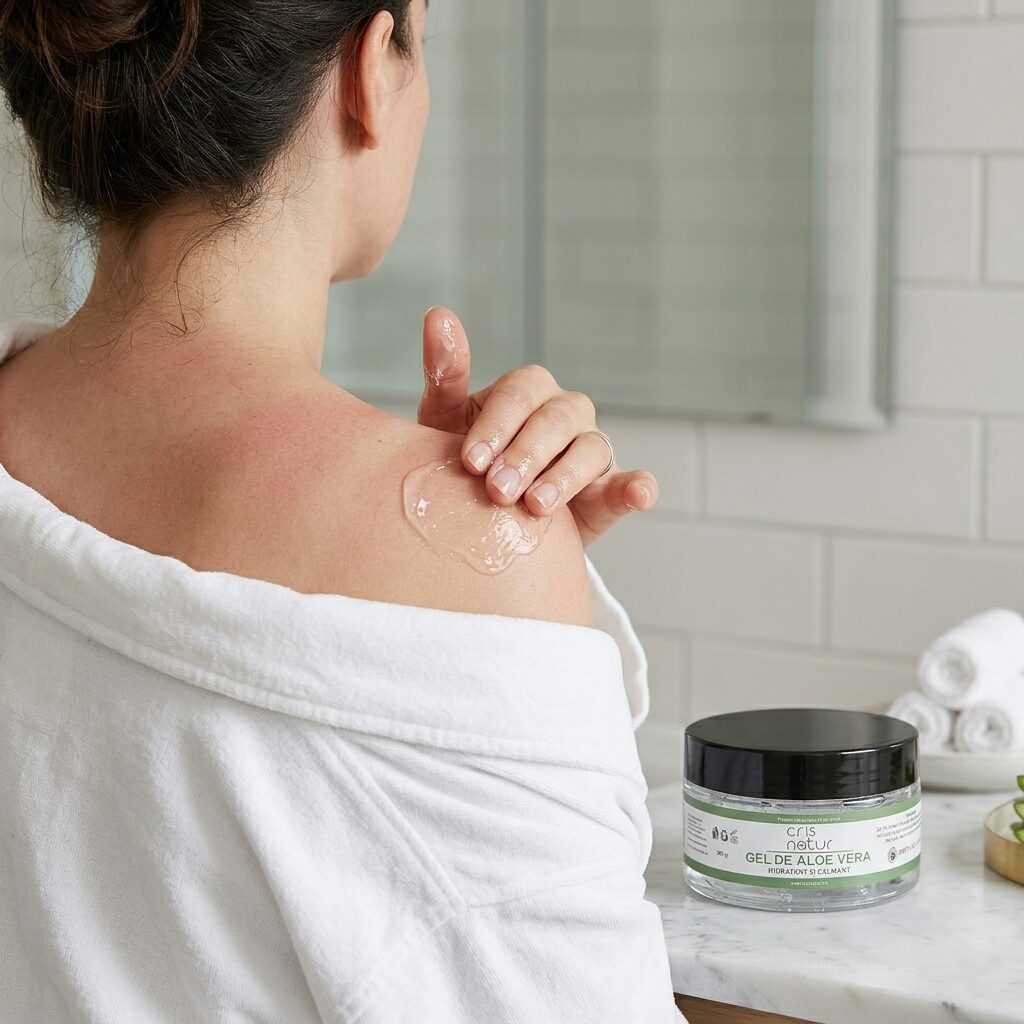 Gel de Aloe Vera pentru piele, fata si par, hidratant si calmant 300 ml - imagine 2